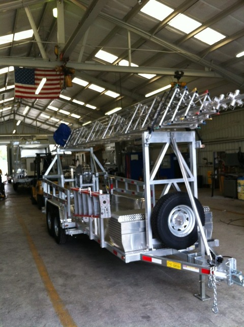 Mobile tower stand equipment