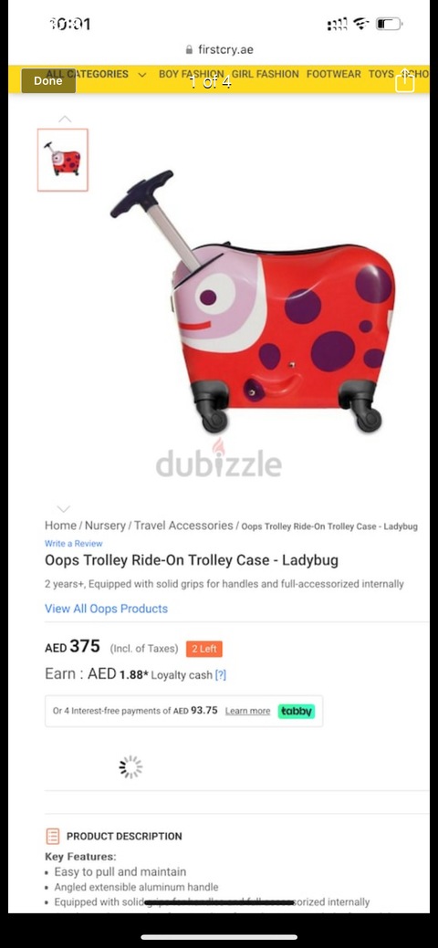 Ride On Kids Trolley luggage