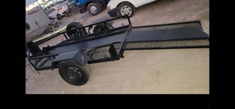 Single motorcycle bike trailer available