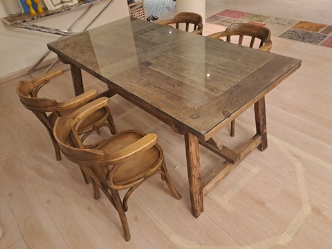 (Marina Home) Solid Wood Dining Set
