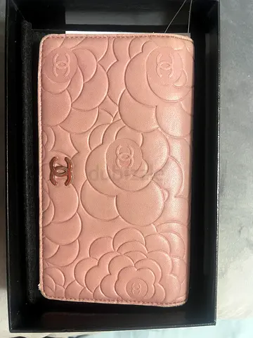 Chanel camellia wallet authentic with box