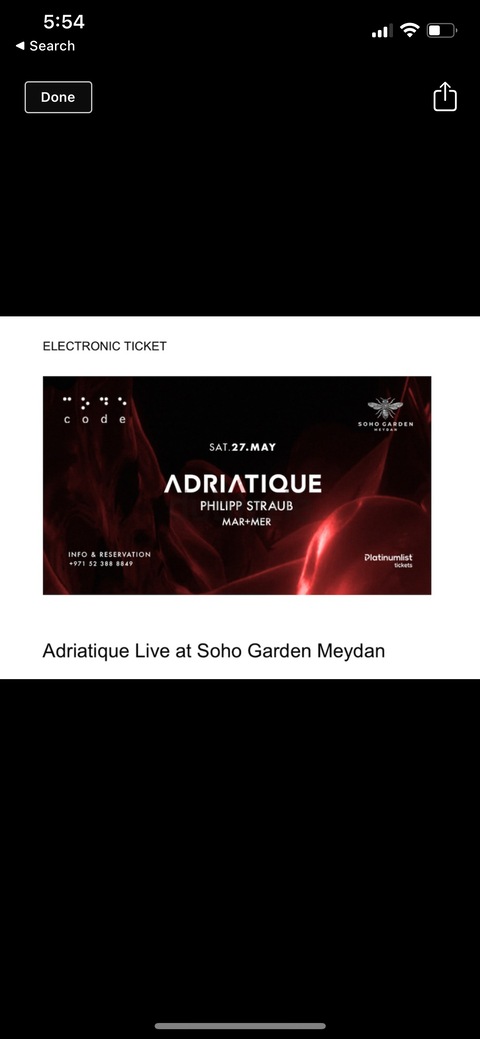 ADRIATIQUE tickets 2 for 350 aed cant make it