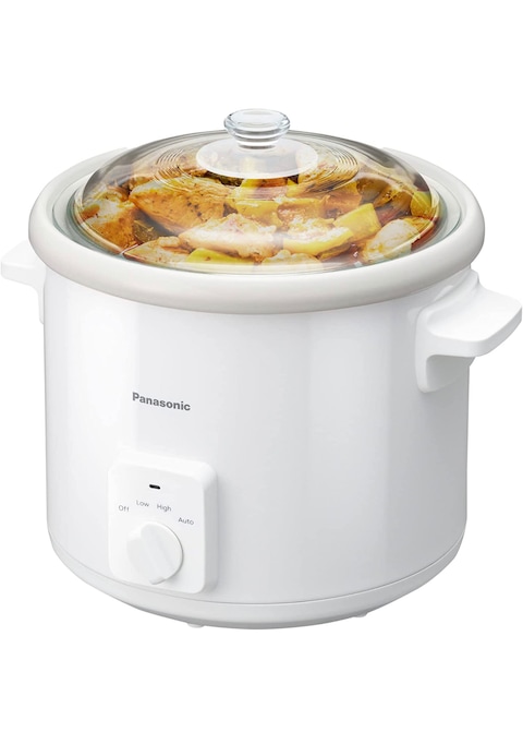 Panasonic Slow Cooker NF-N51A 5L, Braise, Stew  Soup 3 setting, Ceramic Pot and Glass Lid