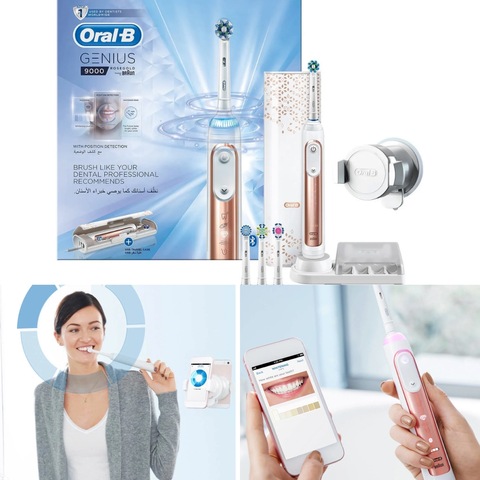 Oral-B Genius 9000 Rose Gold electric toothbrush