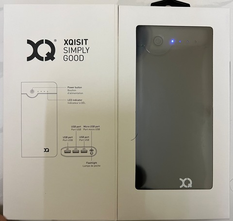 XQISIT POWER BANK 20800 mAh Battery Portable 3 USB output UK