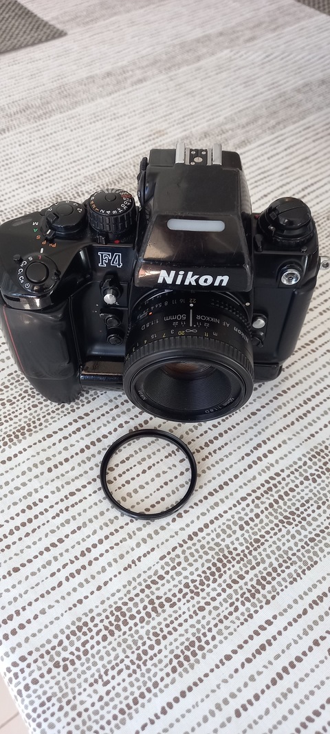 Nikon F4s with lens