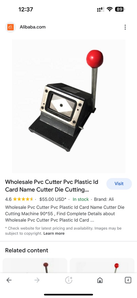 Pvc Cutter Pvc Plastic Id Card Name Cutter Die Cutting