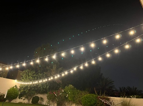 Garden string led lights outdoor