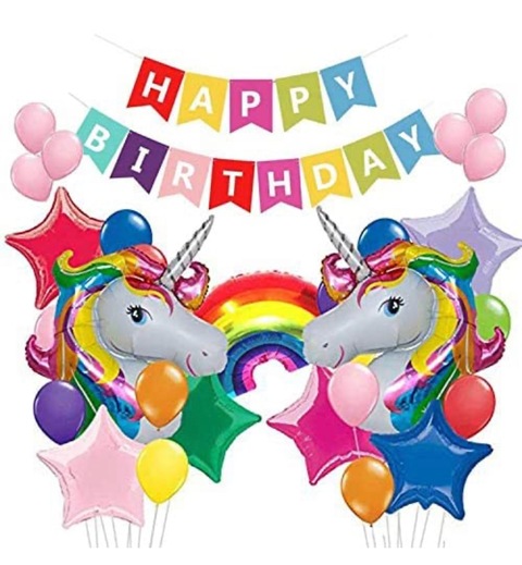 Unicorn Birthday Balloon Set