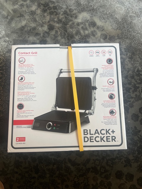 Black decker contact grill brand new