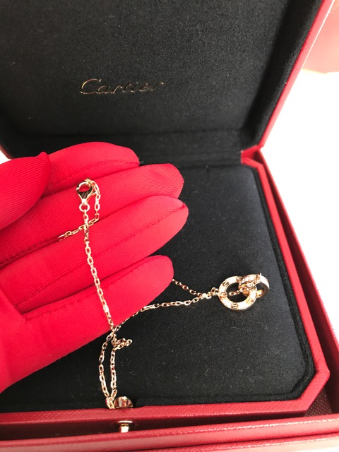Cartier necklace Love with diamonds from moe