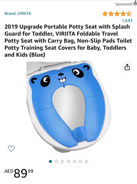 Portable potty seat