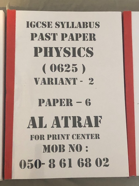 IGCSE paper 6 (25 AED each)