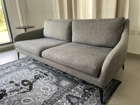 West Elm Sofa Couch Grey
