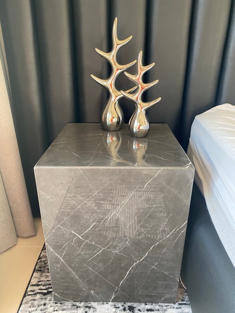2 Luxury Marble Bedside Tables