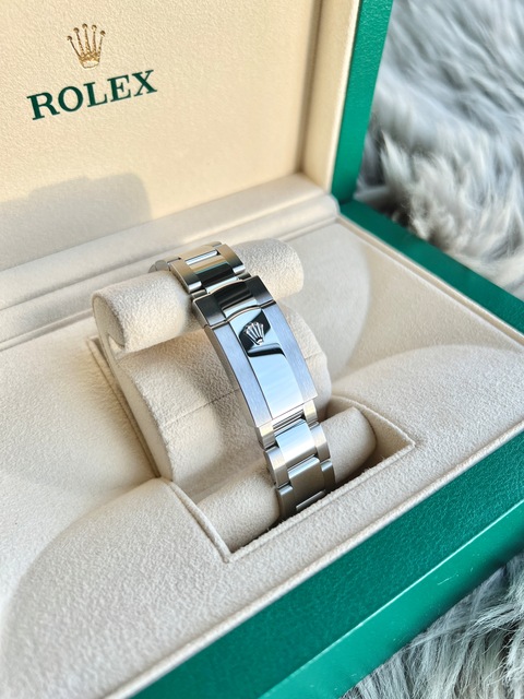 Rolex Datejust 36 green palm + diamonds