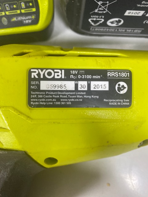 RECIPROCATING  Ryobi 18 volt
