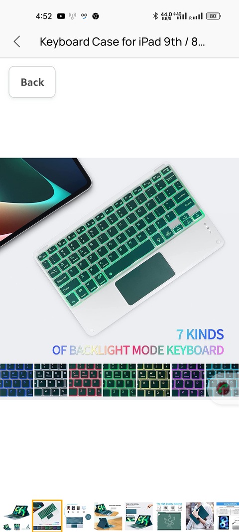 Keyboard Case for iPad 9th / 8th / 7th Generations