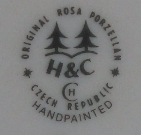 HC (Haas  Czjzek) - Beautiful 92 Pcs Tea Set - Original Rosa Porzelian