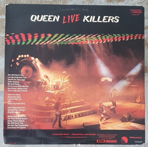 Queen Live Killers Vinyl (1979)