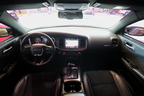 AED 1,570 monthly | Warranty | Flexible D.P. | Dodge Charger SXT Blackline 2018