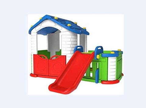 Best Toy Playhouse With Slide For Kids, Multi Color