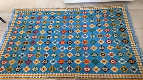 Rug Yellow/Blue 190cmx300cm (Mat/Carpet)