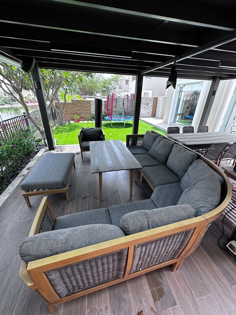 Outdoor 9 seater lounge  dining table + 6 chairs