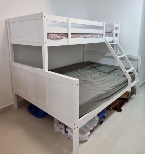 3 kids bunk bend with mattresses