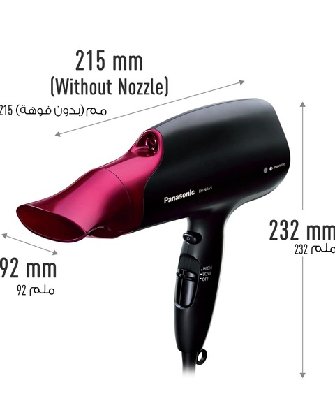 Panasonic EH-NA65 Nanoe Hair Dryer with 3 Attachments