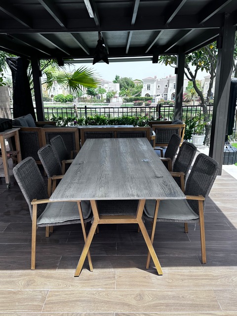 Outdoor 9 seater lounge  dining table + 6 chairs