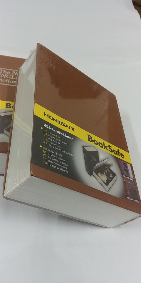 Fireproof secret book safe box golden