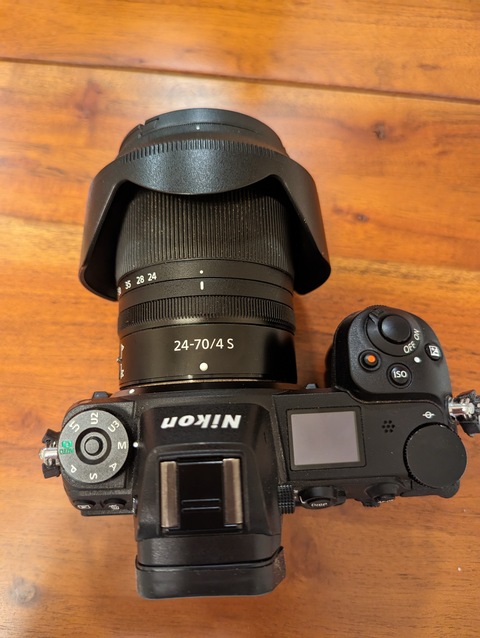 Nikon Z6 with 24-70 F4 lens, FTZ adapter