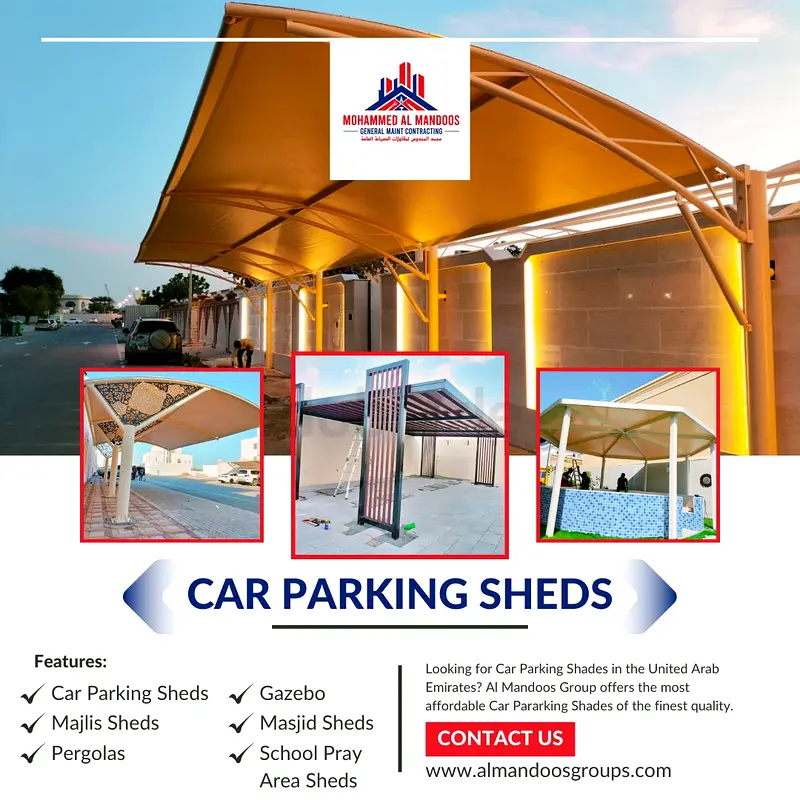 Sun shed parking shed car parking Custome shed sandwich panel shed
