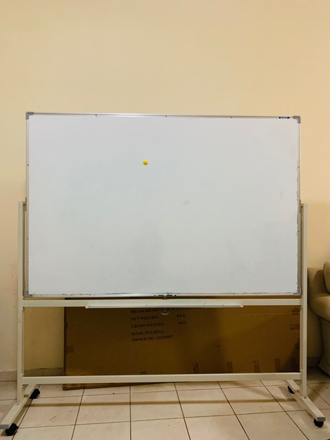 Large magnetic dry erase whiteboard size 180 x 120 cm