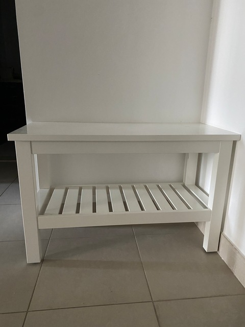 White stand/ shoe rack multi use