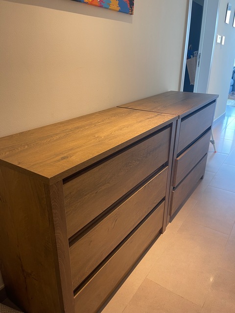 JYSK 2 pieces of 3 drawer chest