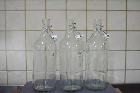 1 Liter, Clear Glass, Tight Fitting Stopper, Ikea Bottle