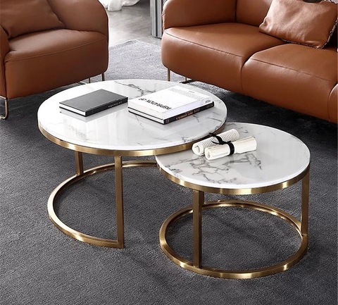 Luxury Coffee Table / Side Table. Marble Top