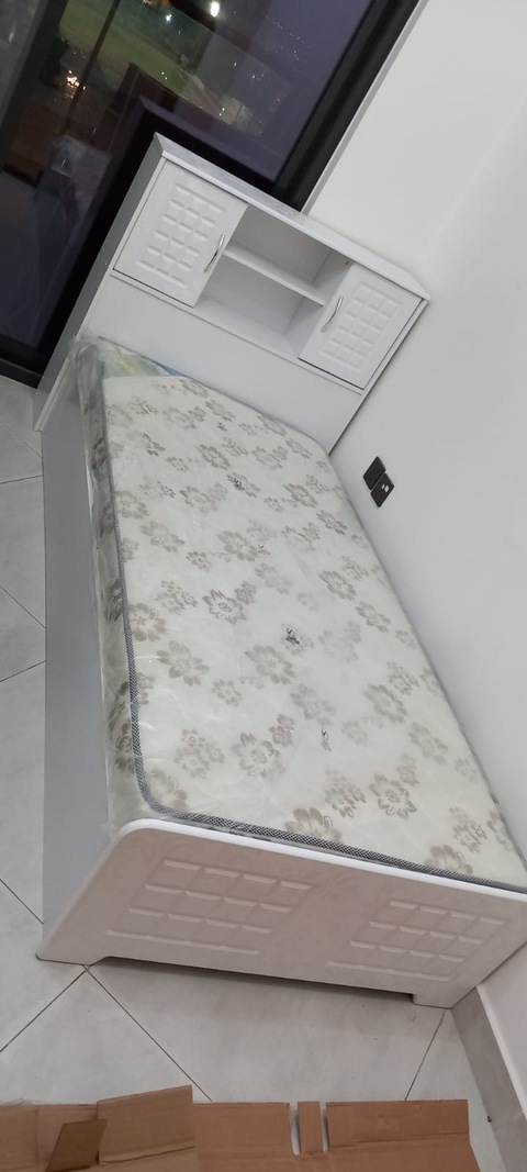 Brand New Single Wood Bed 90x190 with Mattress