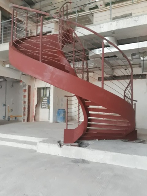 Steel spiral Staircase
