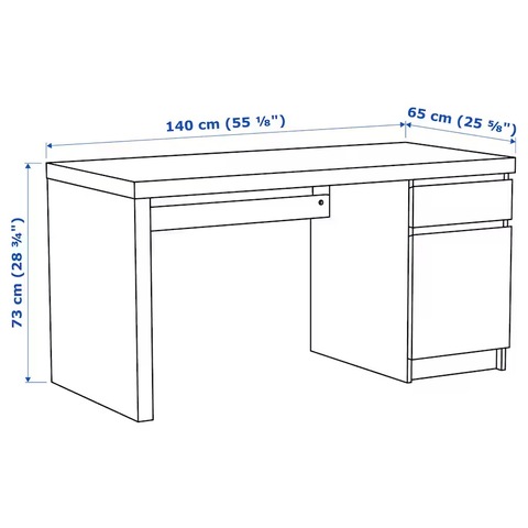 Ikea MALM Computer Table/Desk