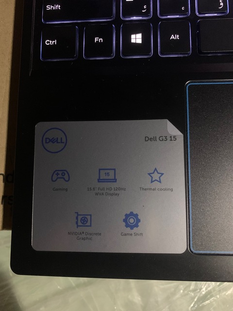 Dell G3 10th Gen Gaming Laptop with 32gb RAM, 1.5GB SSD, 4GB Graphics, 120Hz