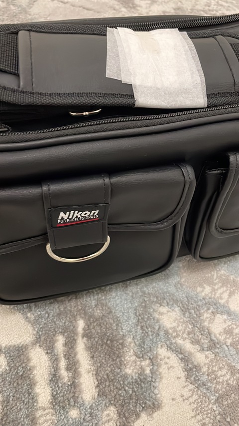 Nikon for professionals black camera bag