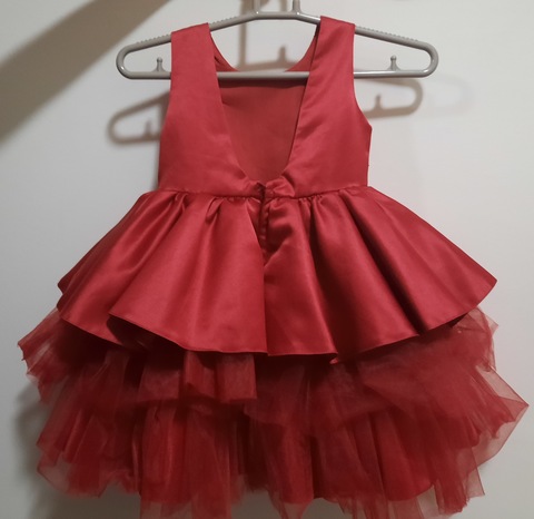 Red Girl party dress