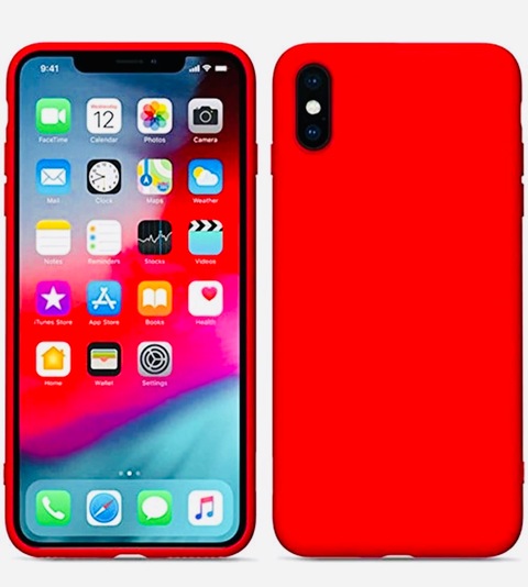 BRIGHT RED IPHONE XS MAX PHONE COVER CASE