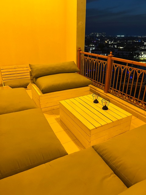 Custom outdoor lounge furniture with storage