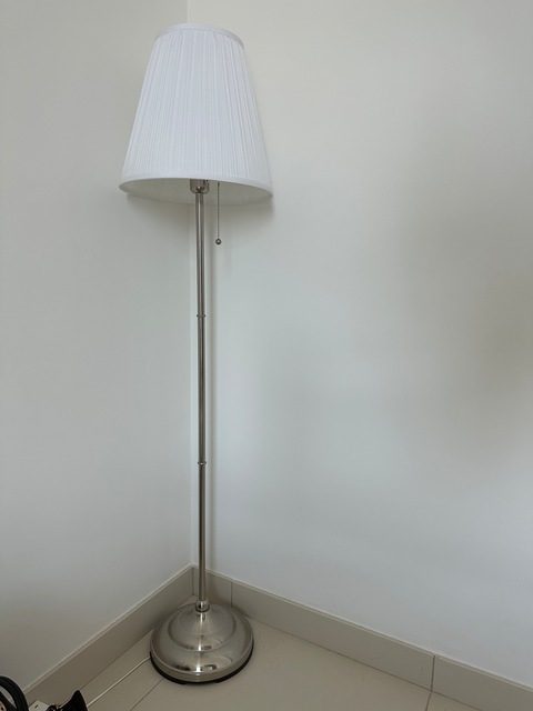 IKEA ARSTID Floor Lamp Silver (nickel-plated/white)