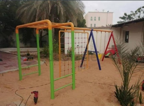 Mega Kids Playground Climbers Swings Slider