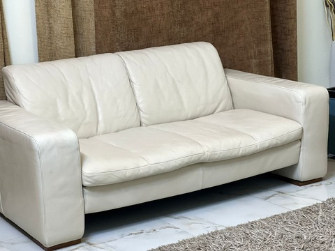 Natuzzi original leather sofa set